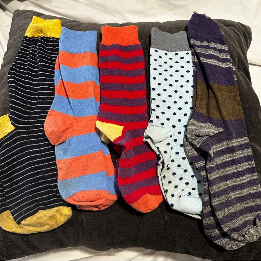 Bundle of Colorful Patterned Socks, Mens